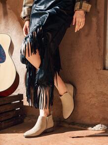 Styleloop Women's Fashionable All-matched Short Boots - Apricot - View 3