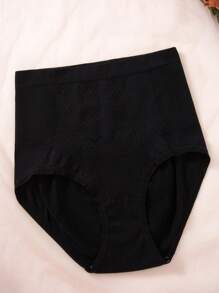 Women's Solid Color Panties (High Waist Triangle Briefs) 5pcs/Set