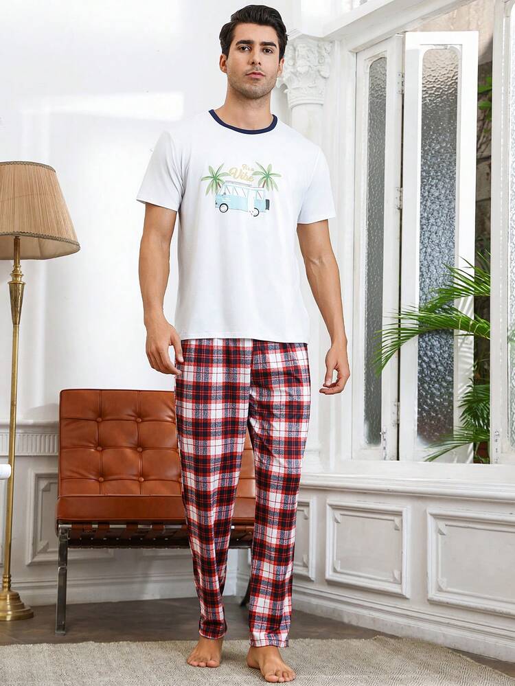 Pantaloni Pigiama Uomo Buffalo Plaid: Morbidi E Comodi In Tessuto Modale, Ideali Per Il Relax In Casa (S-XXL)
