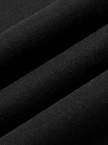 Manfinity Nam In biểu thức Dây rút Áo Hoodie & Quần thể thao - màu đen - Xem 6