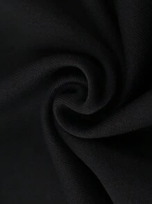 Manfinity Homme 男士圆领短袖字母图案印花 T 恤，街头服饰，男友礼物 - 黑色 - 查看 5