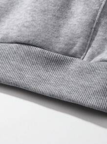 Elamini Áo nỉ dài tay có mũ in hình ngôi sao và chữ cái dành cho nữ, thích hợp cho lễ tốt nghiệp, tựu trường, lễ tốt nghiệp, giáo viên, áo nỉ mùa thu tựu trường. - Màu Xám nhạt - Xem 6