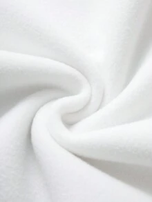 SHEIN EZwear Cheers Happy New Year Letter Print Round Neck Loose Fit Long Sleeve Sweatshirt - White - View 7