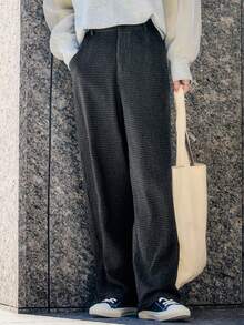 FRIFUL Ladies' Plaid Pants - Black - View 2