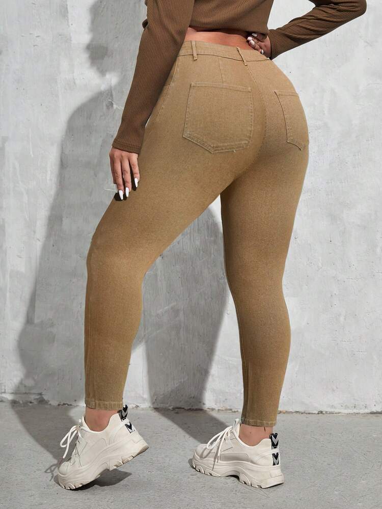 Plus Size Distressed Skinny Jeans