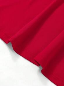 Vestido De Cola De Sirena Sin Mangas - Rojo - Ver 4