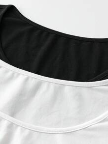 Calvaya Plus Size Dames Ronde Hals Lange Mouw T-shirt