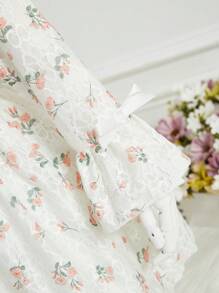 Elegantes Frühling/sommer-blumen-patchwork-kleid Für Baby-mädchen - Verschiedenfarbig - Übersicht 5
