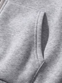 Elamini Áo nỉ dài tay có mũ in hình ngôi sao và chữ cái dành cho nữ, thích hợp cho lễ tốt nghiệp, tựu trường, lễ tốt nghiệp, giáo viên, áo nỉ mùa thu tựu trường. - Màu Xám nhạt - Xem 8