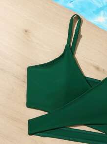 少女两件套比基尼套装 夏日海滩 - 彩色 - 查看 3