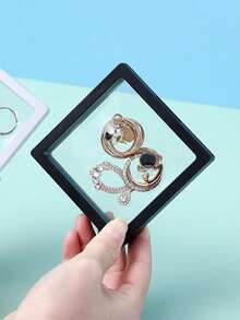 ROMWE 1入組珠寶儲存浮盒 - 黑色 - 查看 3