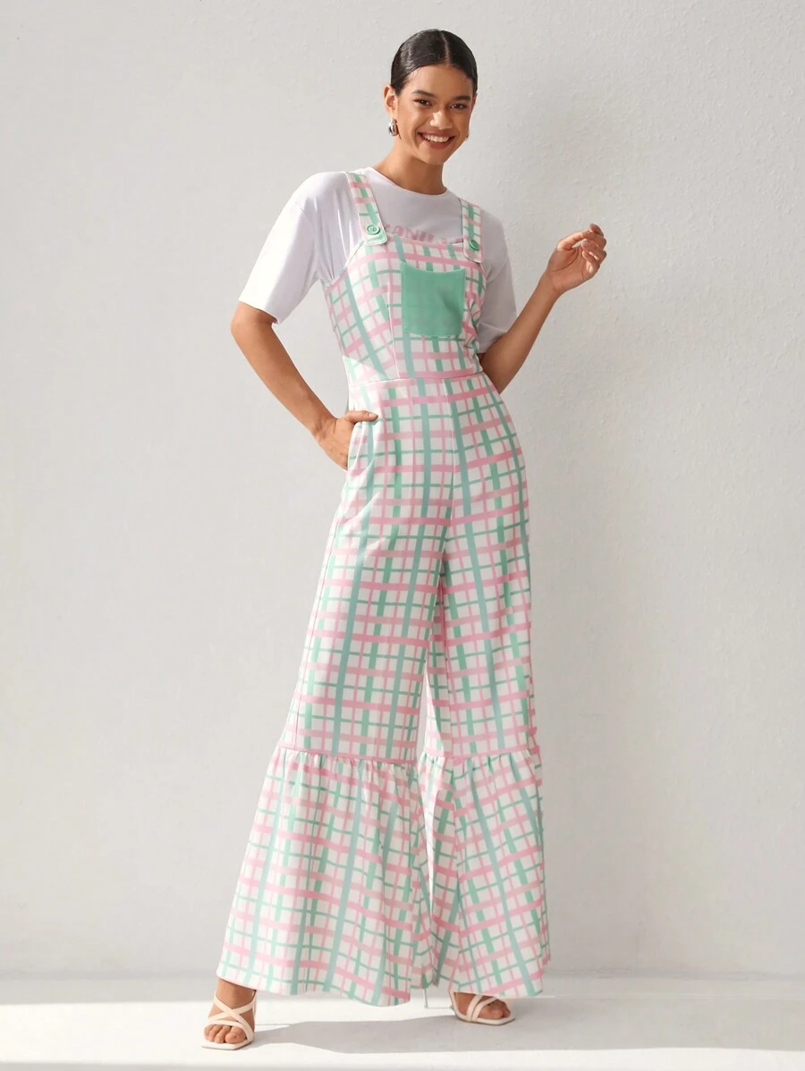 SWEET KILLER 女式擴口吊帶褲 - 彩色 - 查看 1