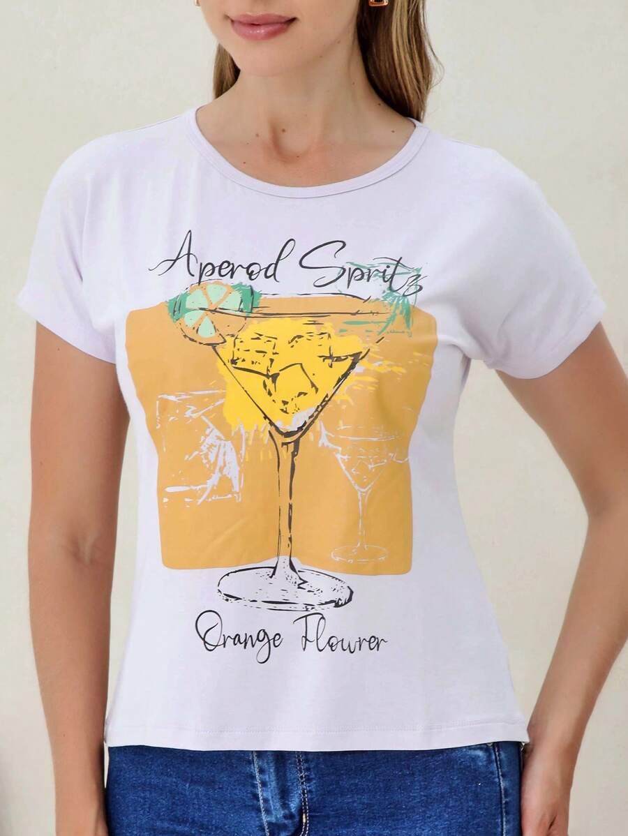 女士t恤 - 紫色 - 查看 1