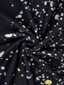 女款漸層圓點印花掛脖連身裙 - 彩色 - 查看 4