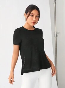 SHEIN Sports Camiseta deportiva ajustada con espalda cruzada y sin espalda, top de tirantes para entrenamiento