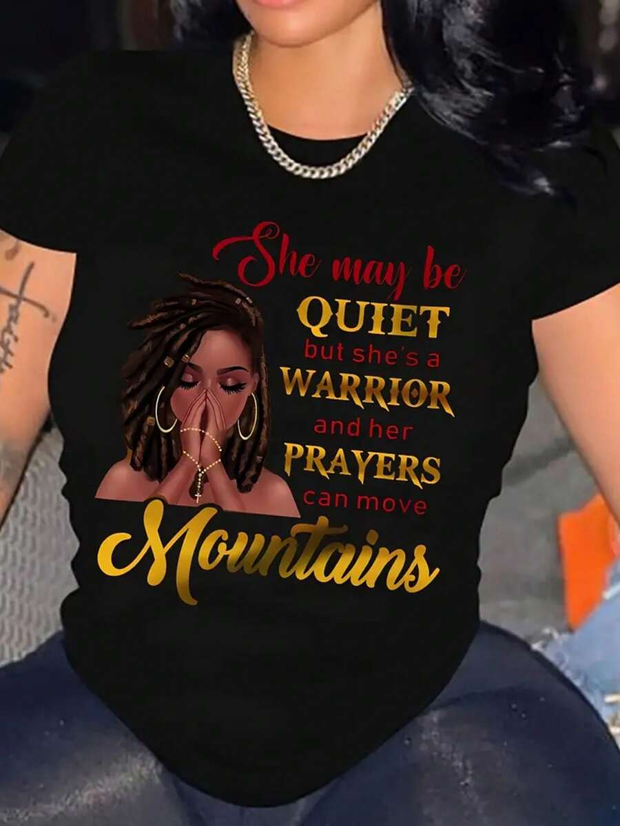 SHEIN Slayr Round Neck Short Sleeve T-Shirt - Black - View 1