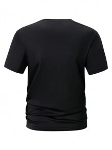 Manfinity Dauomo 6 Piezas De Camisetas De Hombre De Manga Corta De Color Sólido