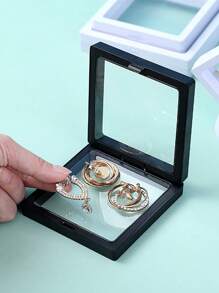 ROMWE 1入組珠寶儲存浮盒 - 黑色 - 查看 1