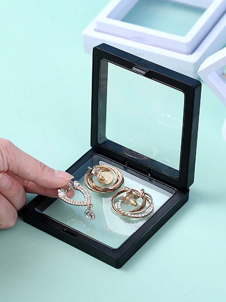 ROMWE 1入組珠寶儲存浮盒 - 黑色 - 查看 1