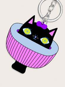 Snoozy Cat Studio 1pc Adorable Creative Keychain - Multicolor - View 3