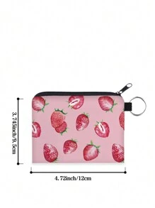 ROMWE Kawaii Cartera De Monedas De Fresa - Multicolor - Ver 5