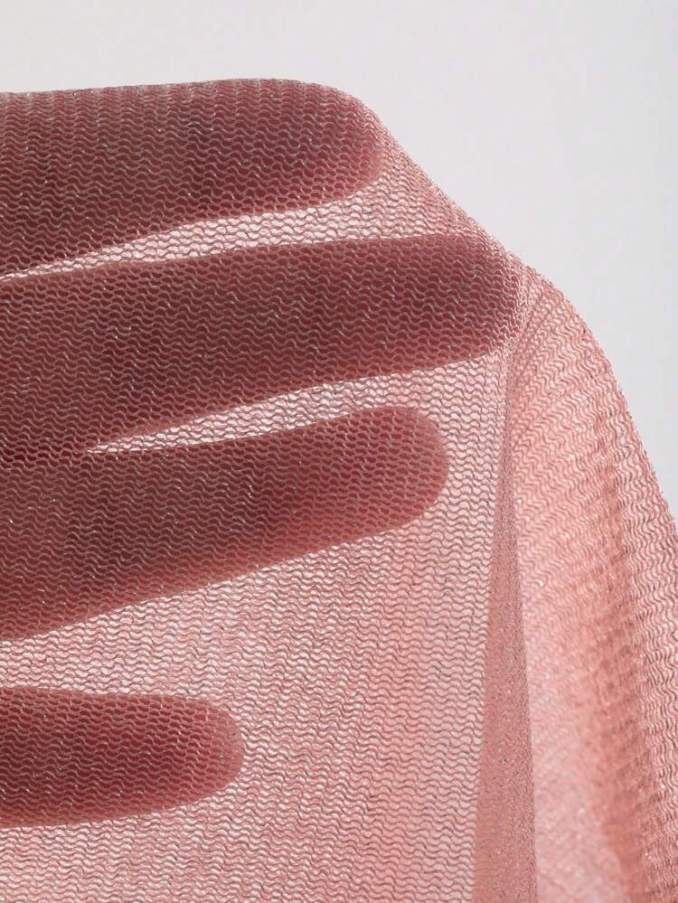 Women'S Sheer Mesh Cropped Top
