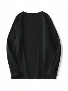 Women's Dragonfly Printed Long Sleeve T-Shirt - Black - View 2