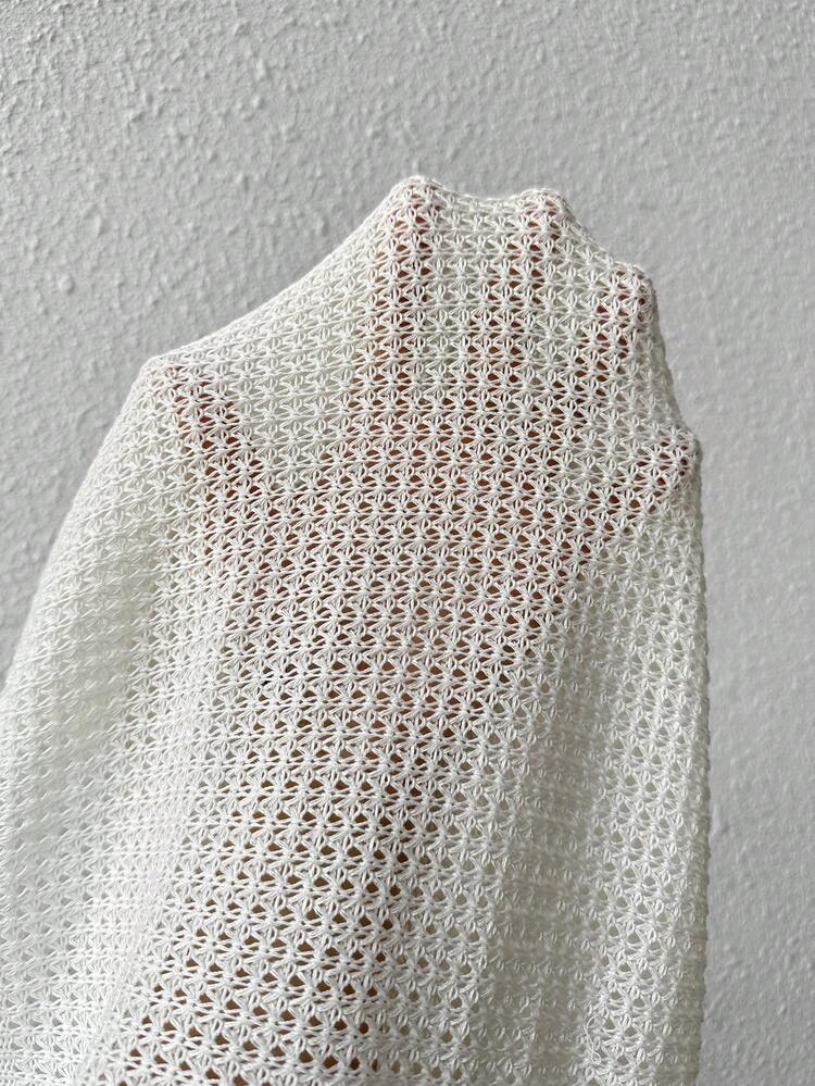 Women's Lace Spliced Long Sleeve Sweater With Back Strap Detail Knit Pullover Fall Winter Sweater