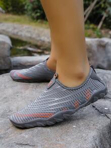新款男女低幫滑步功能鞋,適用於春夏戶外溯溪,柔軟輕便,耐滑耐水,適用於沙灘或情侶,男女通用 - 灰色 - 查看 3