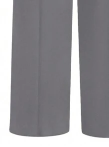 SHEIN Clasi Plus Size Solid Color Straight Suit Pants Graduation,Back To School,Teacher Outfits For Women