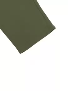 Calvornis Men's Elastic Waist Slim Fit Suit Pants - Army Green - View 4