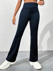 SHEIN Tween dziewczynka Sportowy Spodnie Typu Dzwony