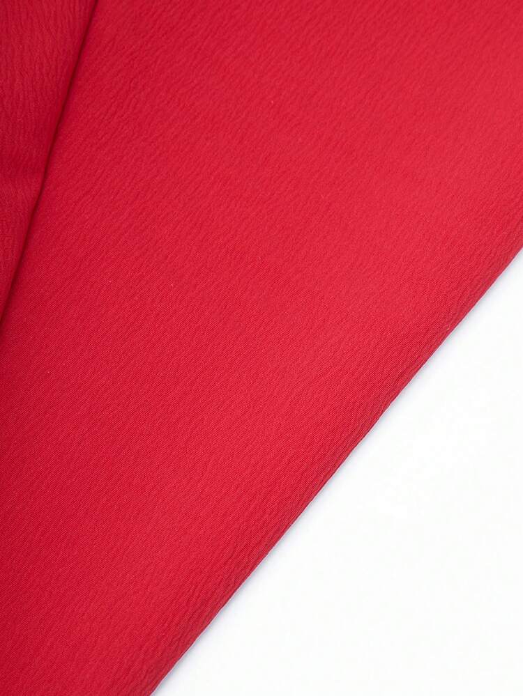 Solid Color Off Shoulder Dress With Bow Decorations