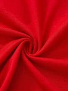 SHEIN LUNE Áo thun ngắn tay in khẩu hiệu ngày lễ tình nhân mùa hè dành cho nữ - Đỏ - Xem 4