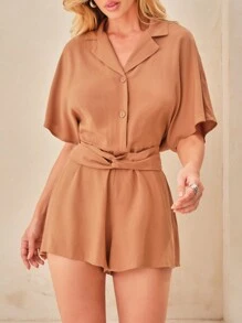 SHEIN 女裝連身褲 - 鏽棕色 - 查看 4