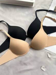 Snug Zone 2 piezas Sujetadores sin aros de unicolor minimalistas para mujeres - Multicolor - Ver 3