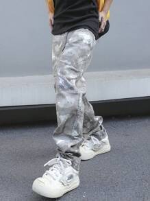 男士迷彩印花牛仔褲 - 彩色 - 查看 5