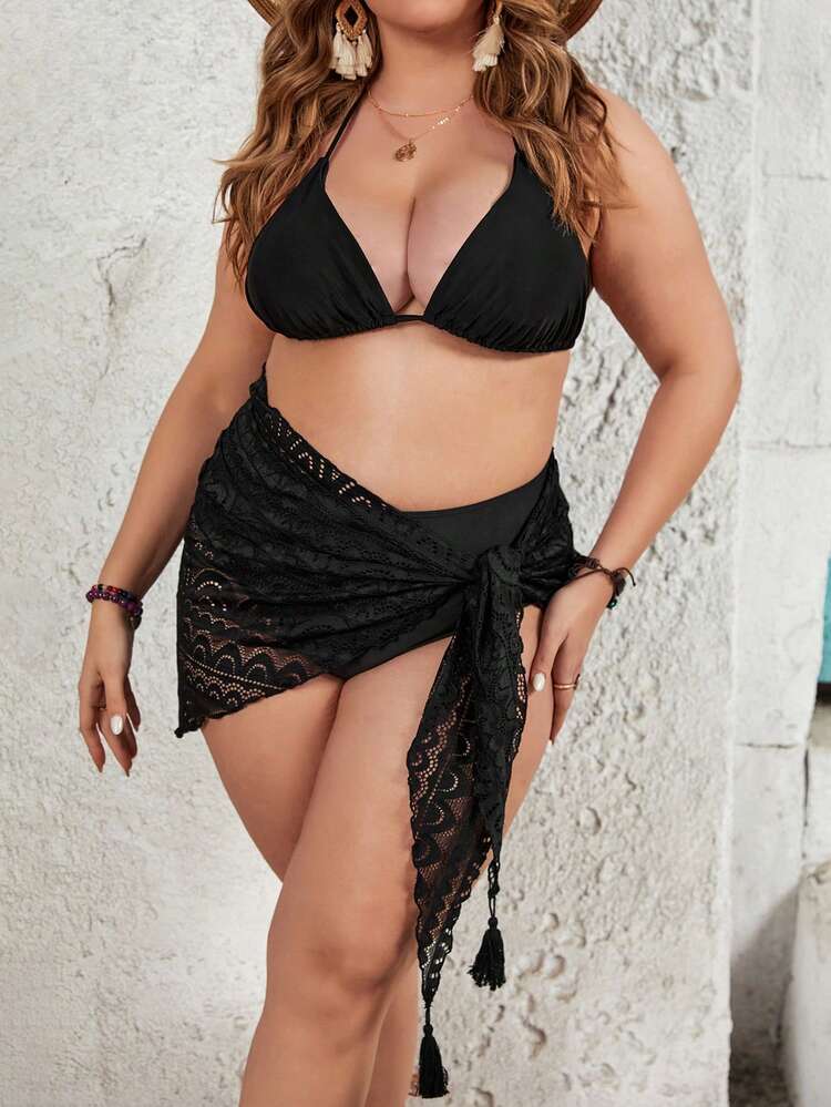 Plus Size Lace Cover Up Music Festival Summer