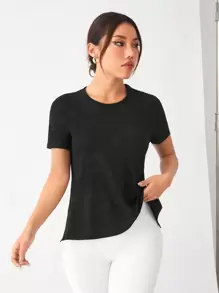 SHEIN Sports Camiseta deportiva ajustada con espalda cruzada y sin espalda, top de tirantes para entrenamiento