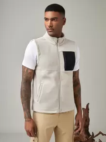 SHEIN In My Nature Men Tiger Print Drop Shoulder Tee Hiking Clothes