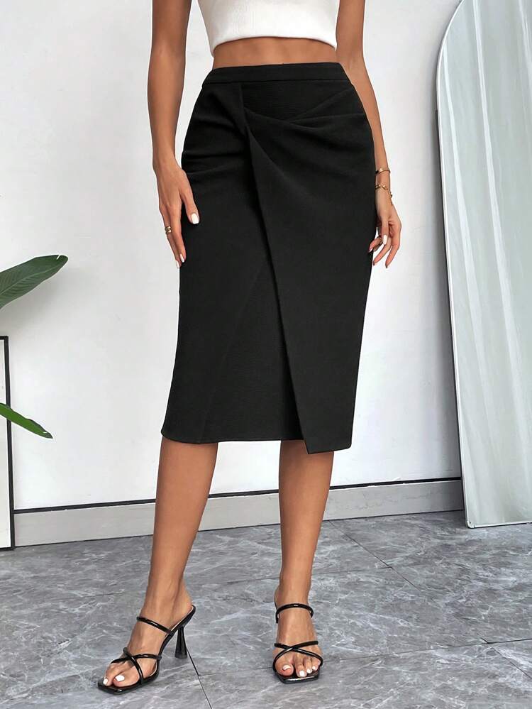 Women's High Waist Wrap Skirt