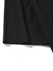 ROMWE MEN Street Life Men's Short Sleeve T-Shirt Printed With Gypsum Portrait, Suitable For Spring And Summer
