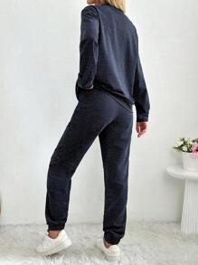 EURMUSE Women's Polka Dot Print Two Piece Set - Multicolor - View 2