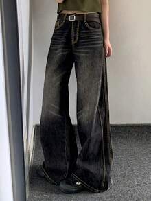 女裝寬鬆闊腳褲