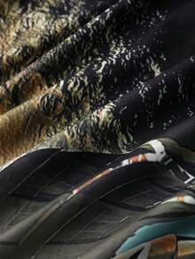 Men's Mountain Printed T-shirt - Black - View 3