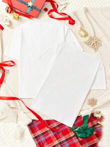 Manfinity Hypemode 1pc Men's White Pattern Printed Short Sleeve Knit T-Shirt - White - View 4