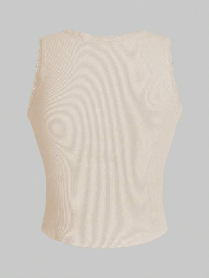 Our Kawaii Women's Cherry Pattern Lace Trim Camisole Top Cherry