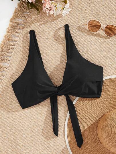 Swim Vcay Plus Storlek Enfärgad Bikini Toppar Karneval