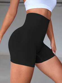 Easithlete Áo nỉ in khẩu hiệu thể thao và thiết kế logo Quần short xanh Spandex ngắn - Nhiều màu - Xem 3