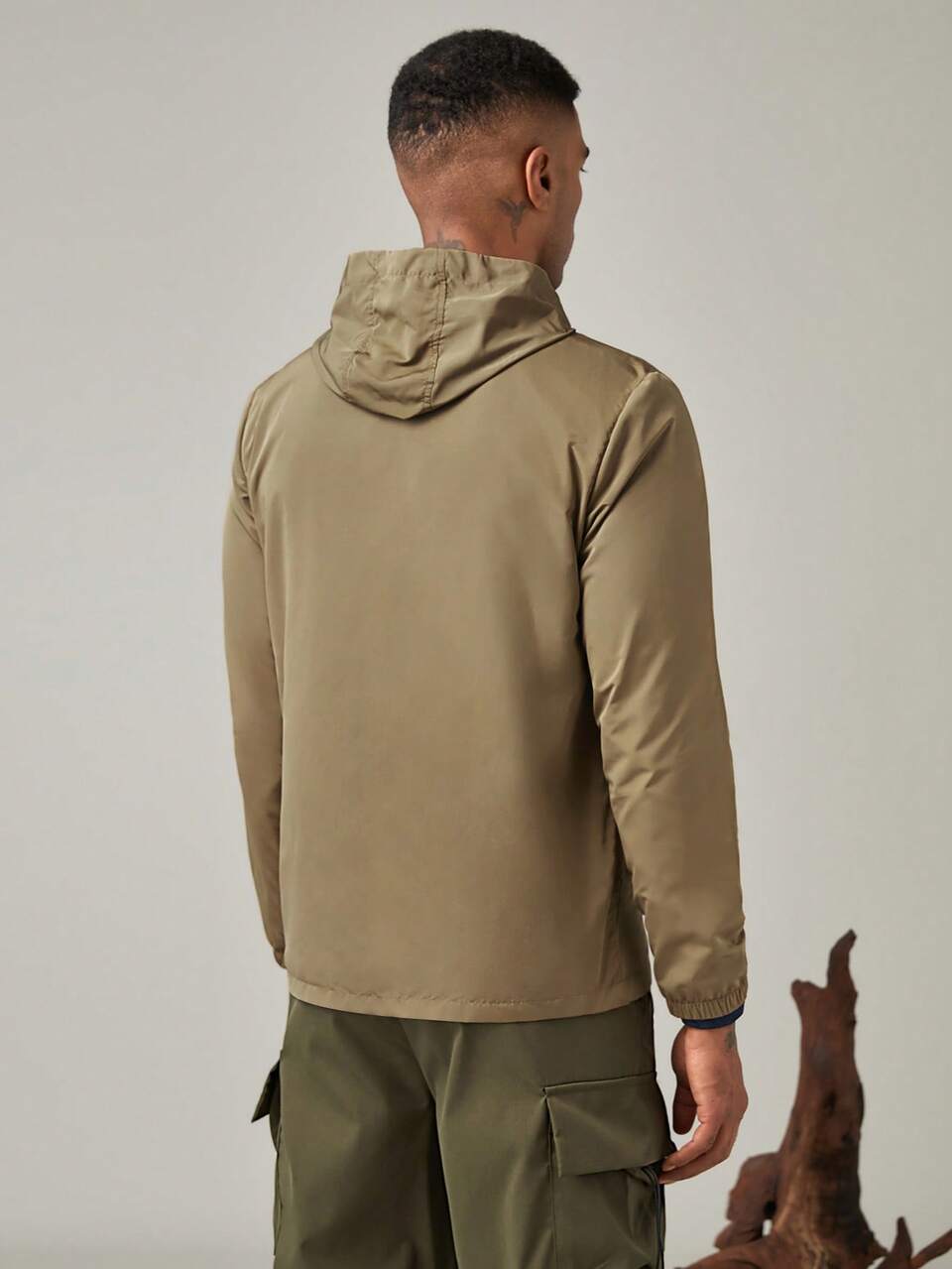 Men's Color Block Hooded Sun Protection Clothing Workout Jackets